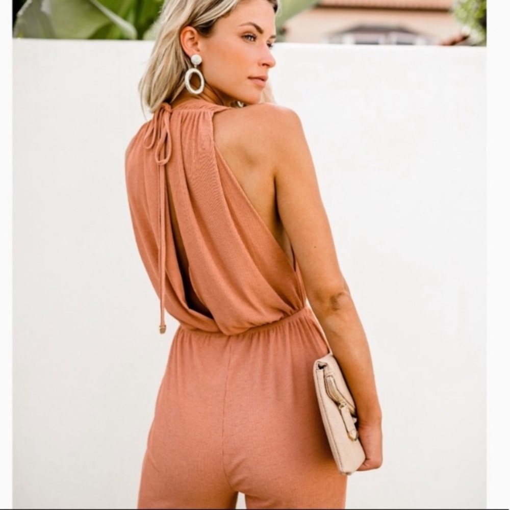 RUST SEXY JUMPSUIT - Picture 7 of 13